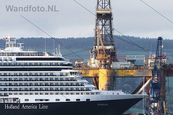 Scotland Arrival dutch cruiseship Eurodam, Cromarty Firth, Inver