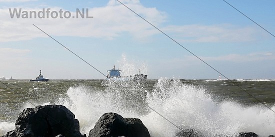 Storm, Zuidpier, IJmuiden