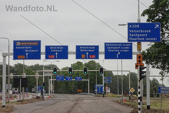 Afsluiting Parkweg in verband met wegwerkzaamheden, Velsen-Zuid