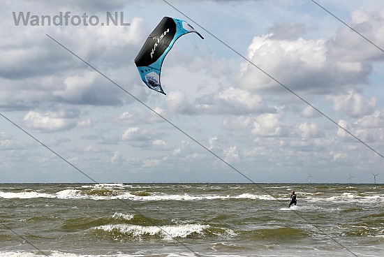 Kitesurfer, Strand, Castricum