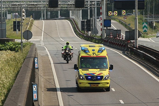 Ambulance en politie, Velsertunnel, Velsen-Zuid