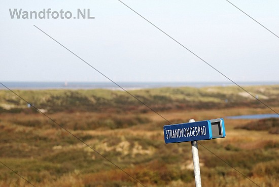Straatnaambord, Strandvonderpad, IJmuiden aan Zee