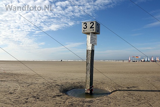 Strandpaal, Kennemerstrand - Grote Strand, IJmuiden aan Zee