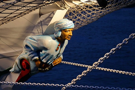 Boegbeeld Klipper Shabab Oman (I) - Havenfestival IJmuiden 2010