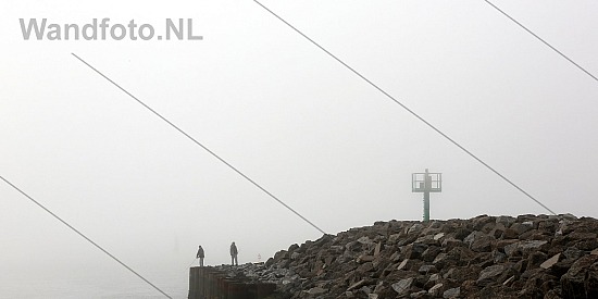 Mist, Kleine Strand - Strekdam, IJmuiden aan Zee