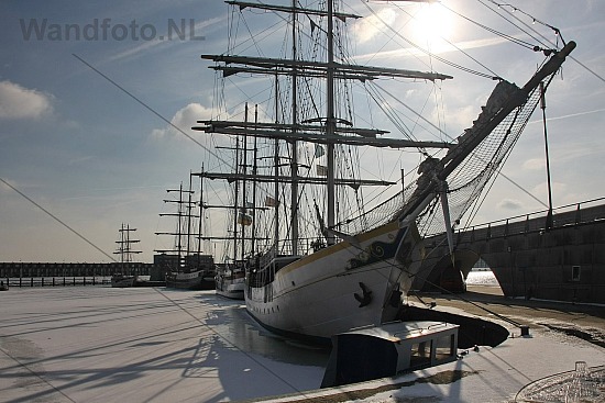 Zeilschip Stedemaeght overwinterd, Bataviahaven, Lelystad