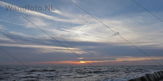 Zonsondergang, Noordzee, IJmuiden
