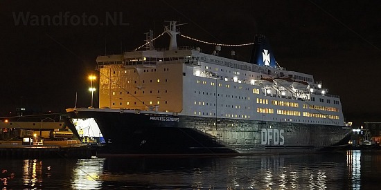 Cruiseferry Princess Seaways overnacht in IJmuiden, IJmuiden