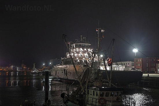 Nieuwe ferry Hillefjord maakt een tussenstop, IJmuiden