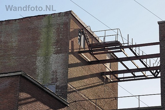 Gevel Industriepand, Trawlerkade, IJmuiden (FotoKvL/26-02-2023)