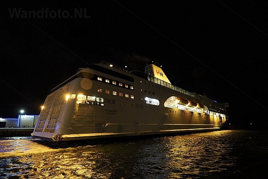 Test cruiseferry Romantika, Felison Terminal, IJmuiden (FotoKvL/