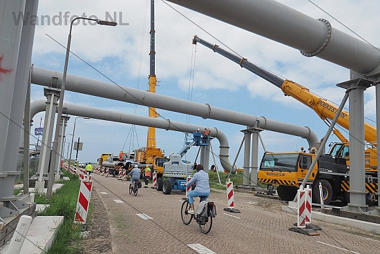 Verwijderen tijdelijke pompinstallatie Zuidersluisweg, IJmuiden