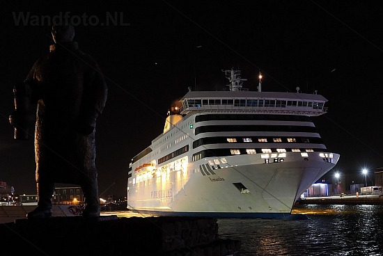 Test cruiseferry Romantika, Felison Terminal, IJmuiden (FotoKvL/