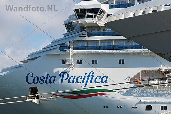 Cruiseschip Costa Pacifica, Felison Cruise Terminal, IJmuiden (F
