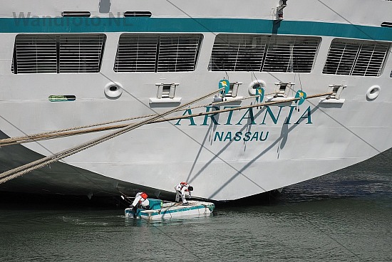 Cruiseschip Artania, Felison Cruise Terminal, IJmuiden (FotoKvL/