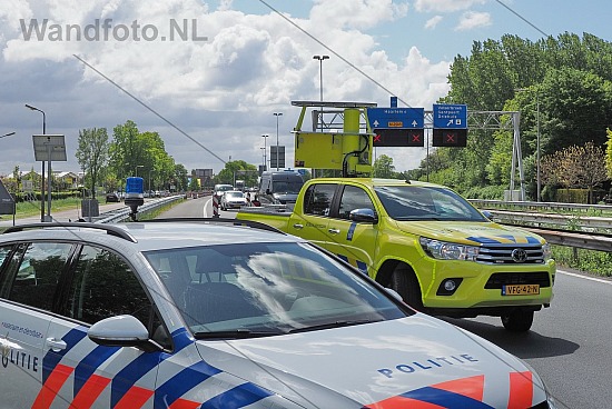 Wegafzetting politie en Rijkswaterstaat, Velserbroek