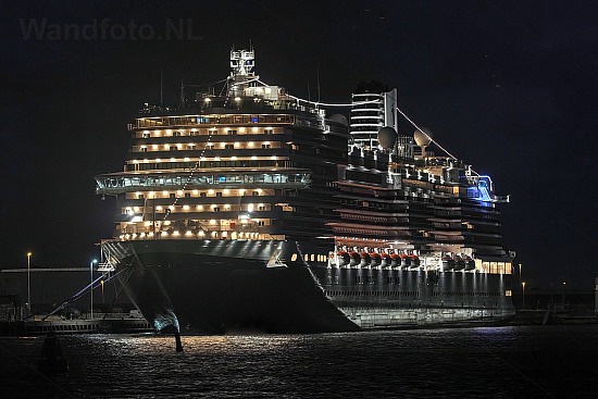 Service call gloednieuw cruiseschip Rotterdam (HAL), IJmuiden