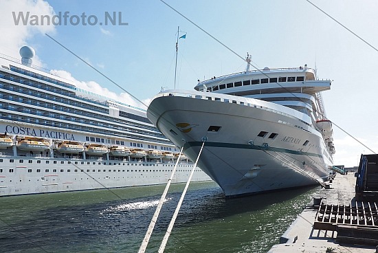 Cruiseschip Artania, Felison Cruise Terminal, IJmuiden (FotoKvL/