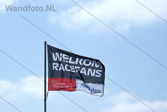 Flags for Dutch Grand Prix fans, IJmuiden aan Zee