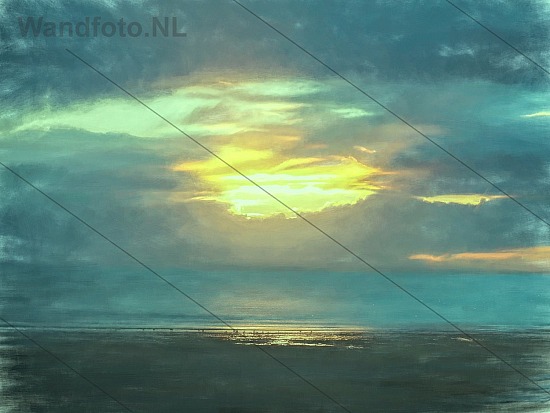 Zonsondergang, Zuidpier, IJmuiden
