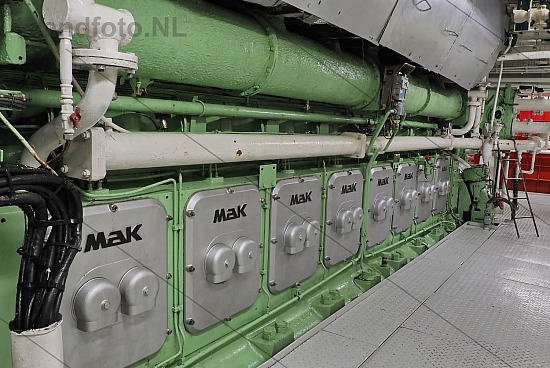 Machinekamer - Hoofdmotoren, Cruiseferry King Seaways, IJmuiden