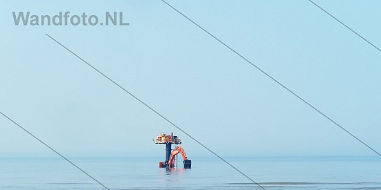 Aansluiten zeekabels, Noordstrand - Noordzee, Wijk aan Zee (Foto