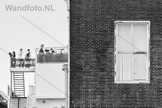 Oostgevel, Kantoor Staatsvissershavenbedrijf, IJmuiden (FotoKvL/