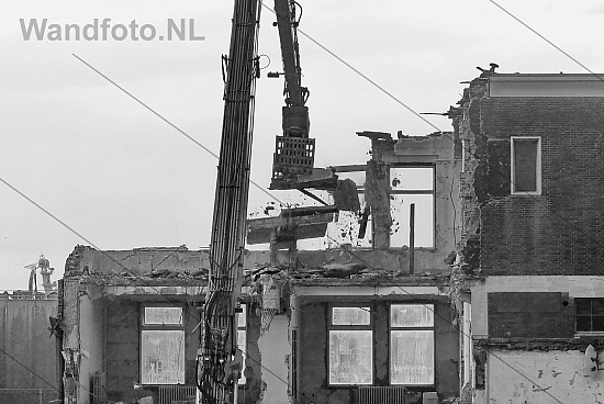 Slopen, Kantoor Staatsvissershavenbedrijf, IJmuiden (FotoKvL/10-