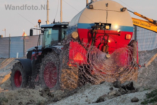 Middensluiseiland | Sproeien werkweg |