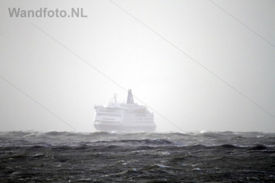 Cruiseferry King Seaways in stormweer