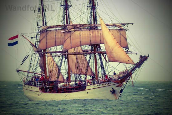 Bark Europa gearriveerd in IJmuiden
