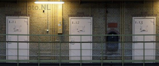 Celdeuren, Gevangenis De Koepel, Haarlem (FotoKvL/29-09-2017)