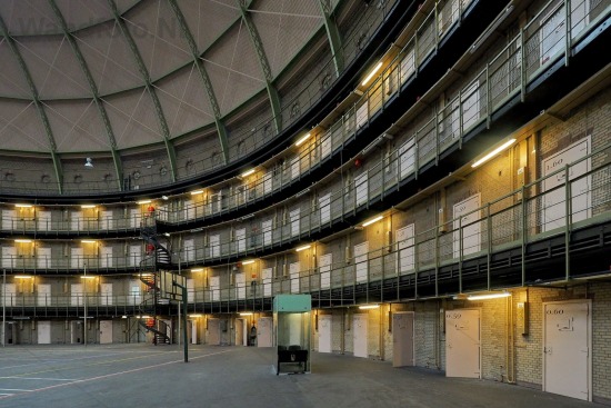 Overzicht, Gevangenis De Koepel, Haarlem (FotoKvL/29-09-2017)