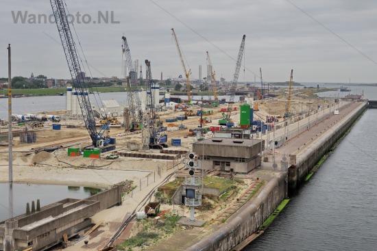 Nieuwe Zeesluis | Overzicht vanuit de Noordersluis |