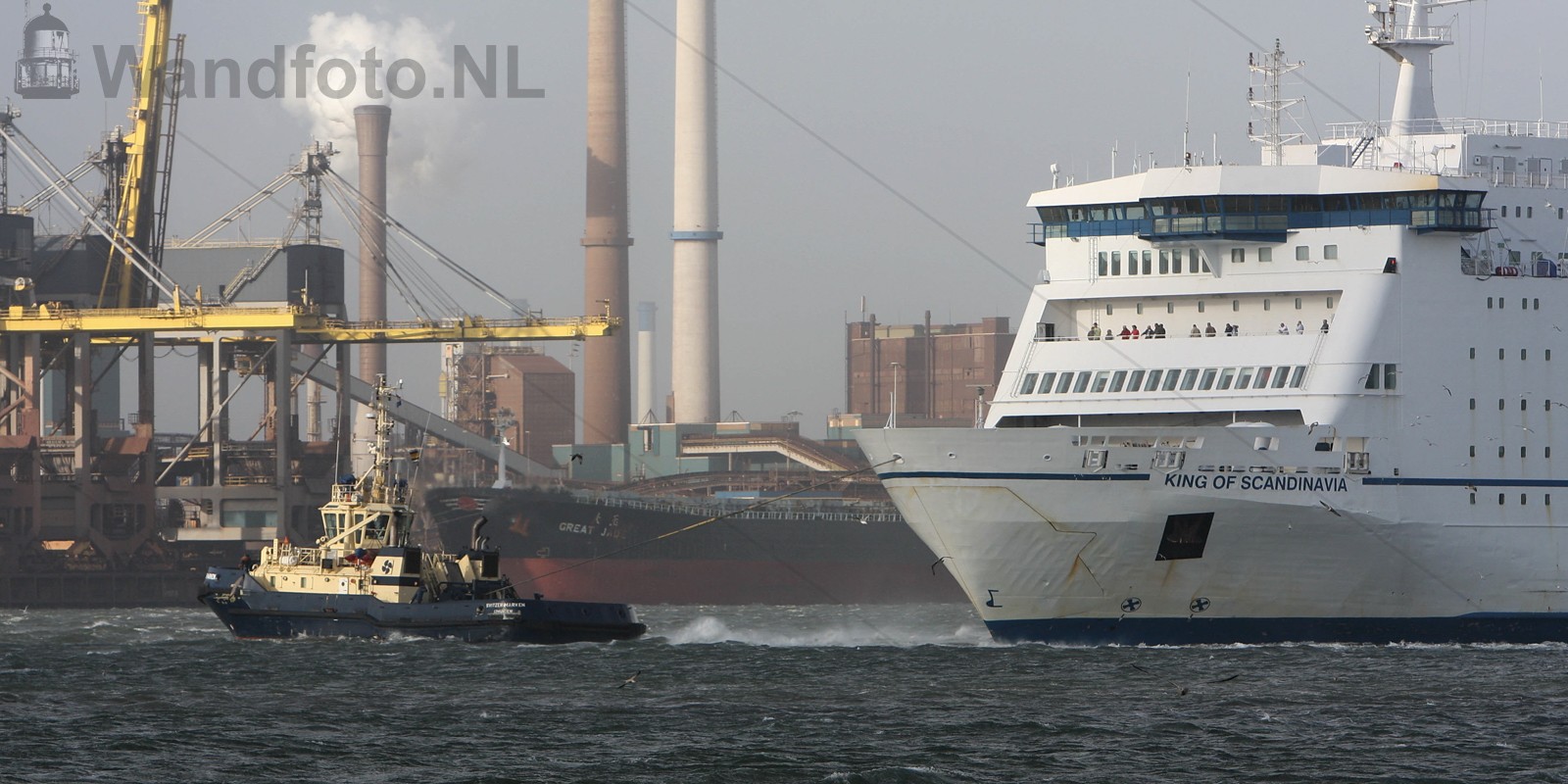 Cruiseferry King of Scandinavia verlaat de Felison Terminal in