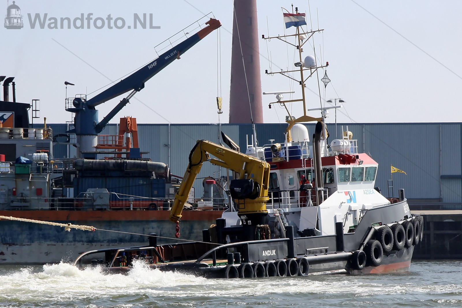 Sea Jack komt binnen samen met de Bever