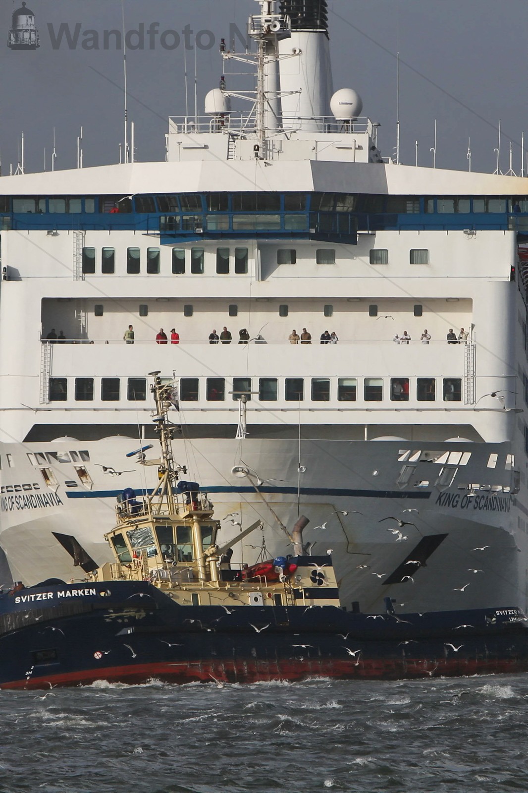 Cruiseferry King of Scandinavia verlaat de Felison Terminal in