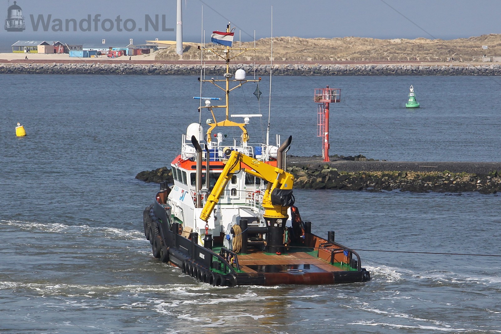 Sea Jack komt binnen samen met de Bever
