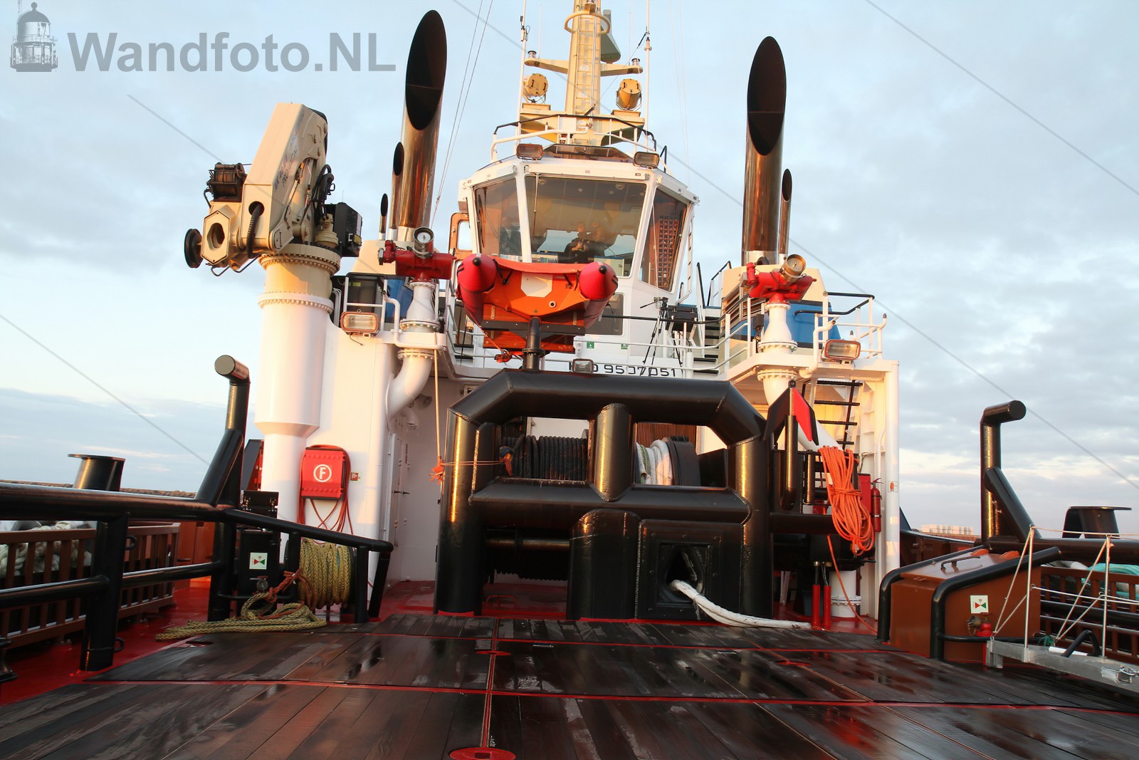 Proefvaart sleepboot Brent