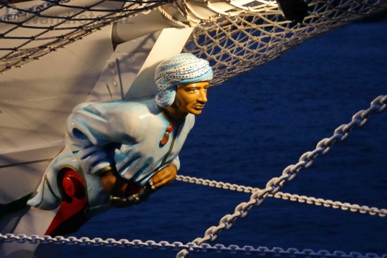 Boegbeeld Klipper Shabab Oman (I) - Havenfestival 2010