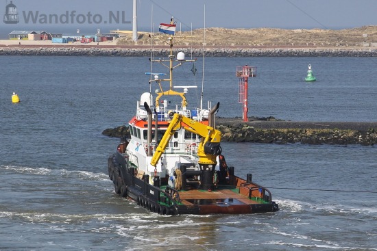Sea Jack komt binnen samen met de Bever