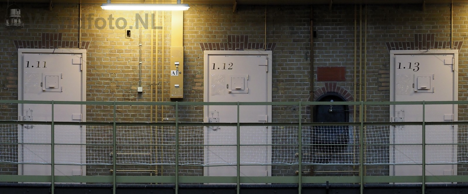 Celdeuren, Gevangenis De Koepel, Haarlem (FotoKvL/29-09-2017)