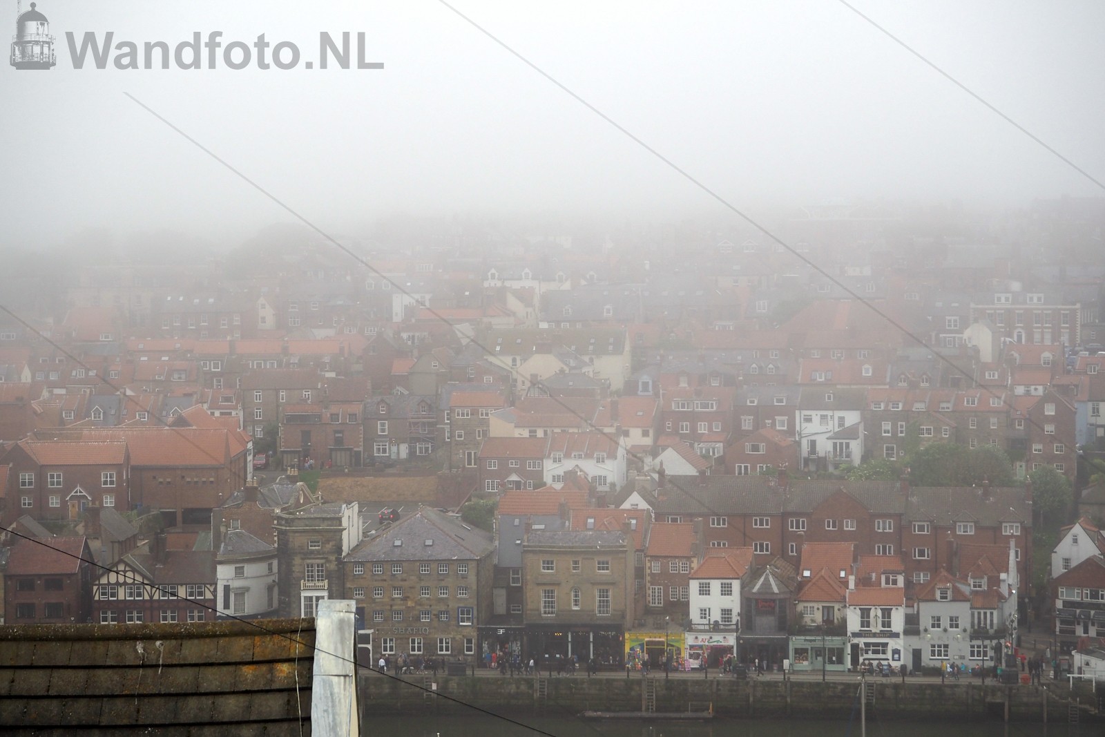 Zicht op de westzijde van Whitby