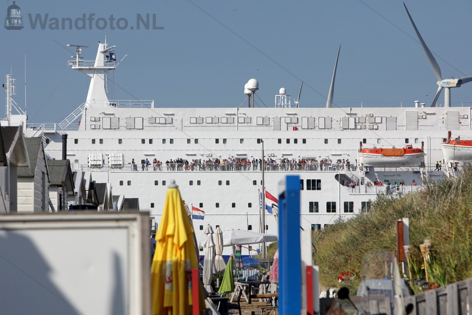 Cruiseferry Princess Seaways vertrekt naar Newcastle