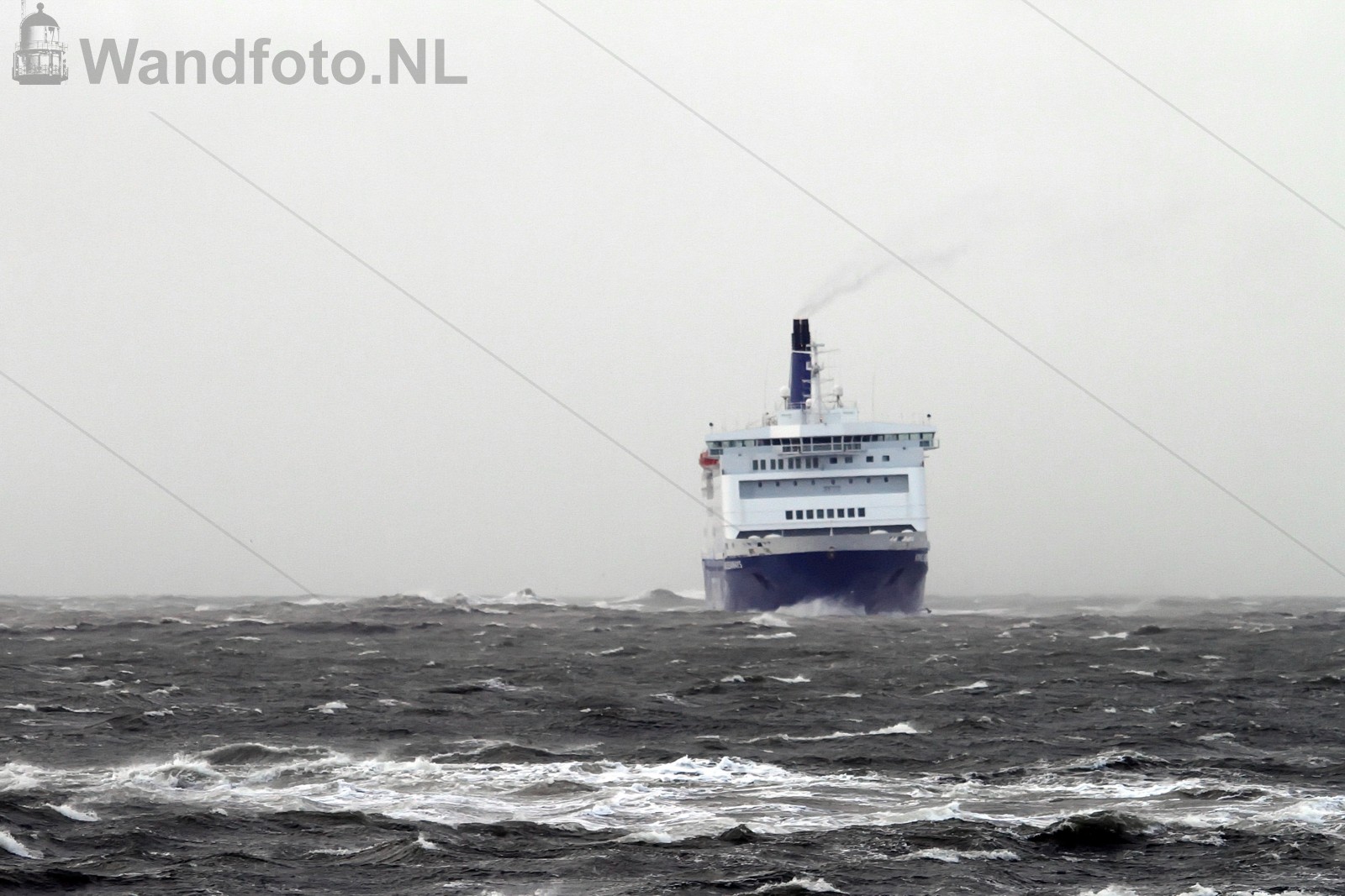 Cruiseferry King Seaways in stormweer