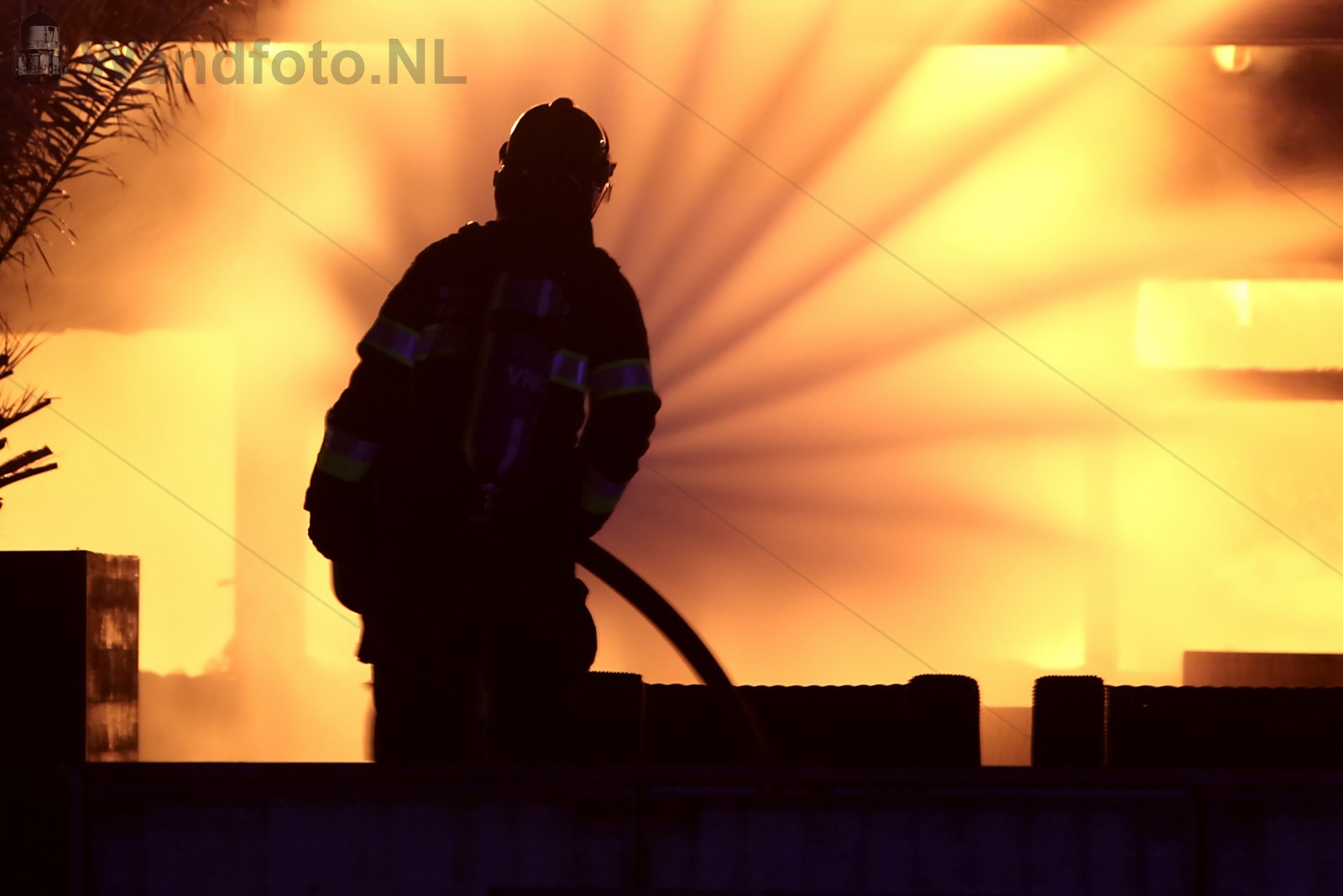 Extinguishing a raging fire
