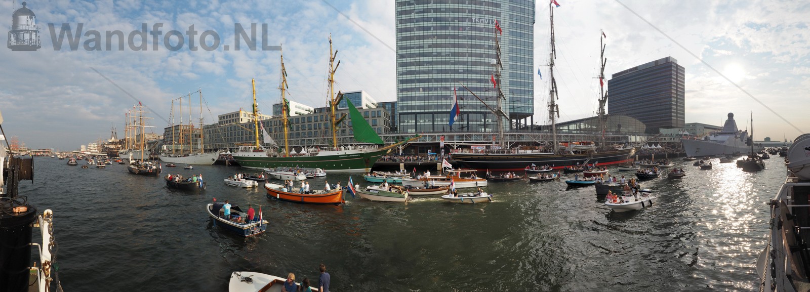 Kleine vaart, IJhaven, Sail Amsterdam 2015 (FotoKvL/21-08-2015)