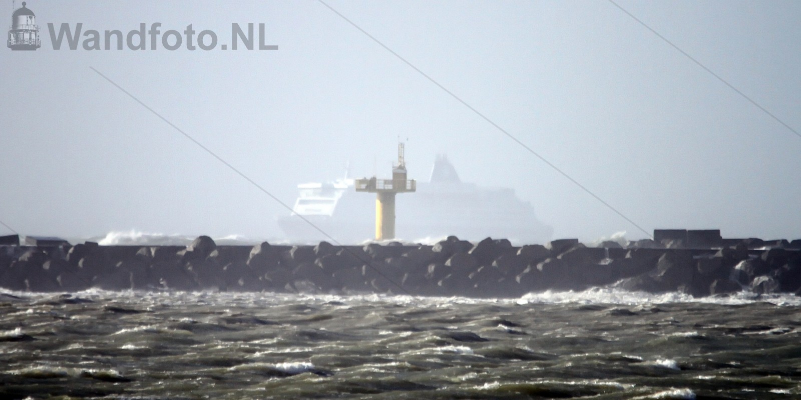 Cruiseferry King Seaways in stormweer