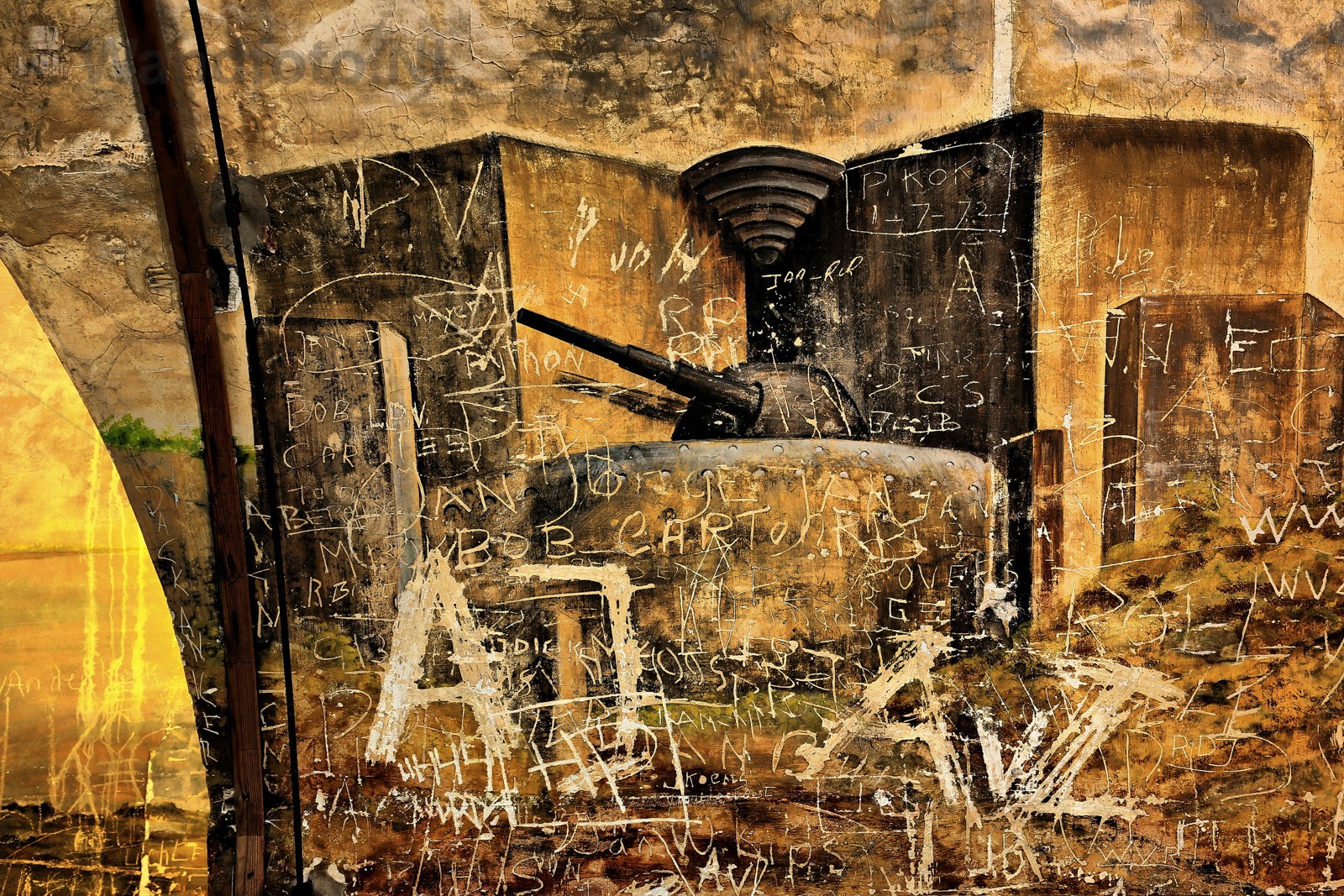 German wall painting from WWII