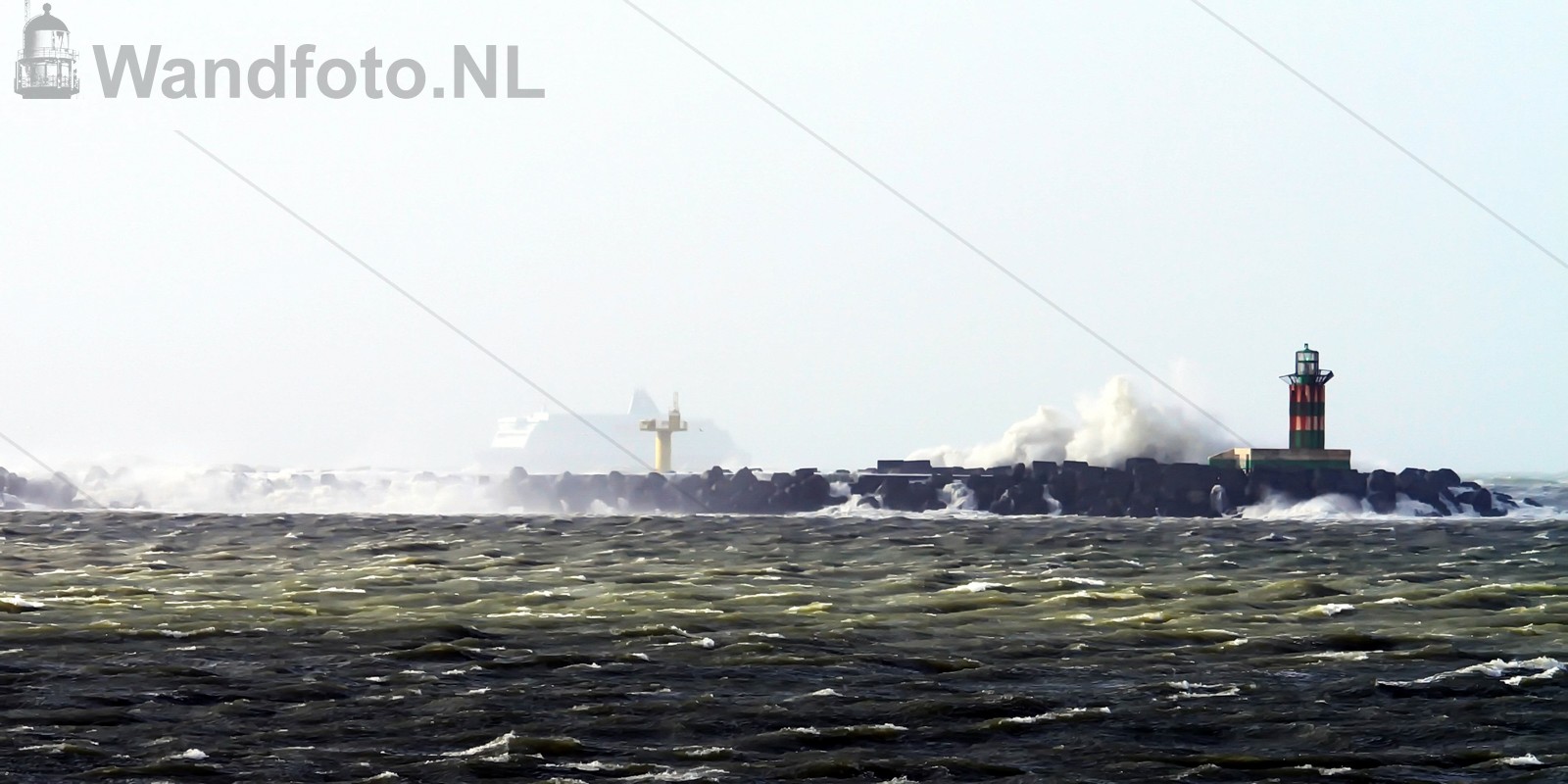 Cruiseferry King Seaways in stormweer